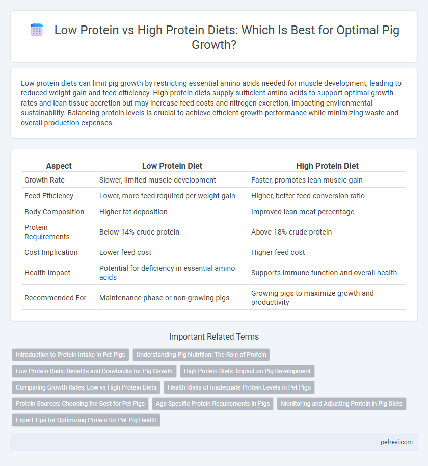 Low Protein vs High Protein Diets: Which Is Best for Optimal Pig Growth?
