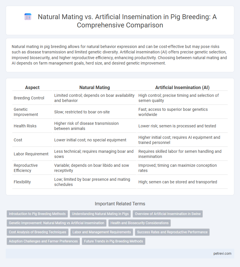 Natural Mating vs. Artificial Insemination in Pig Breeding: A Comprehensive Comparison