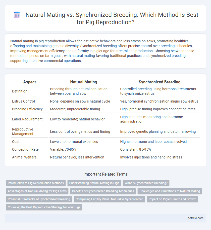 Natural Mating vs. Synchronized Breeding: Which Method Is Best for Pig Reproduction?