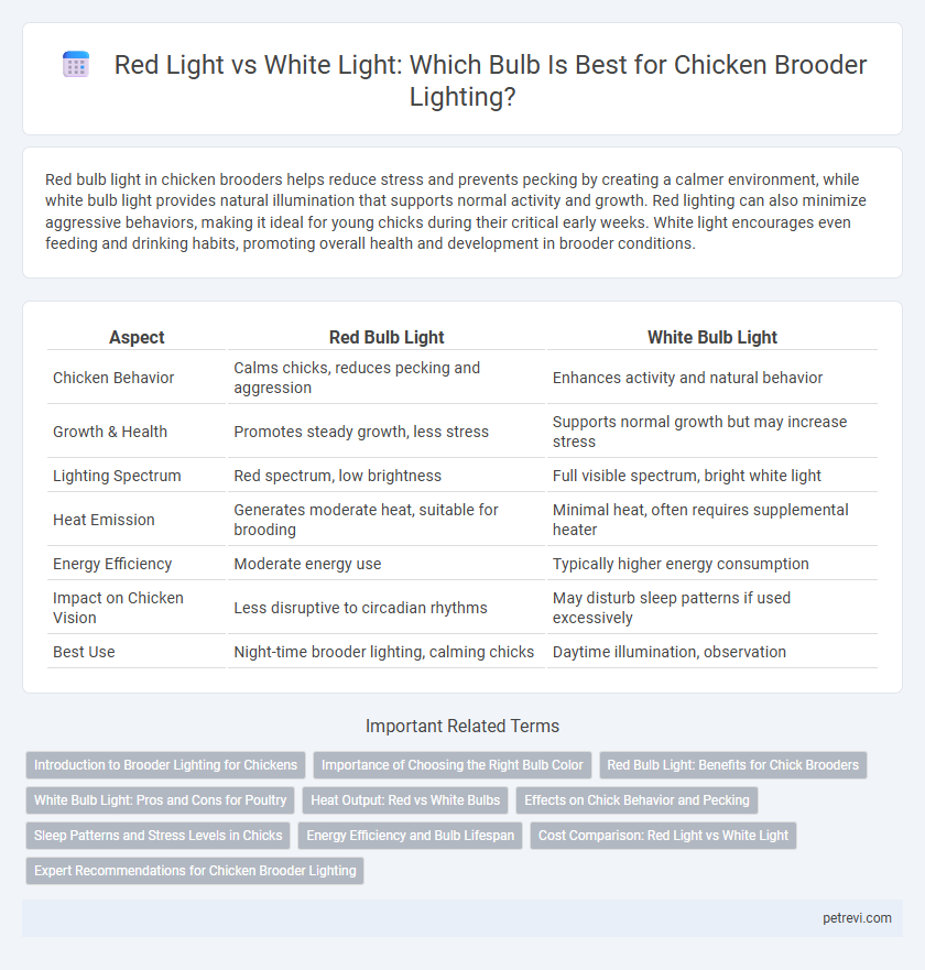 Red Light vs White Light: Which Bulb Is Best for Chicken Brooder Lighting?