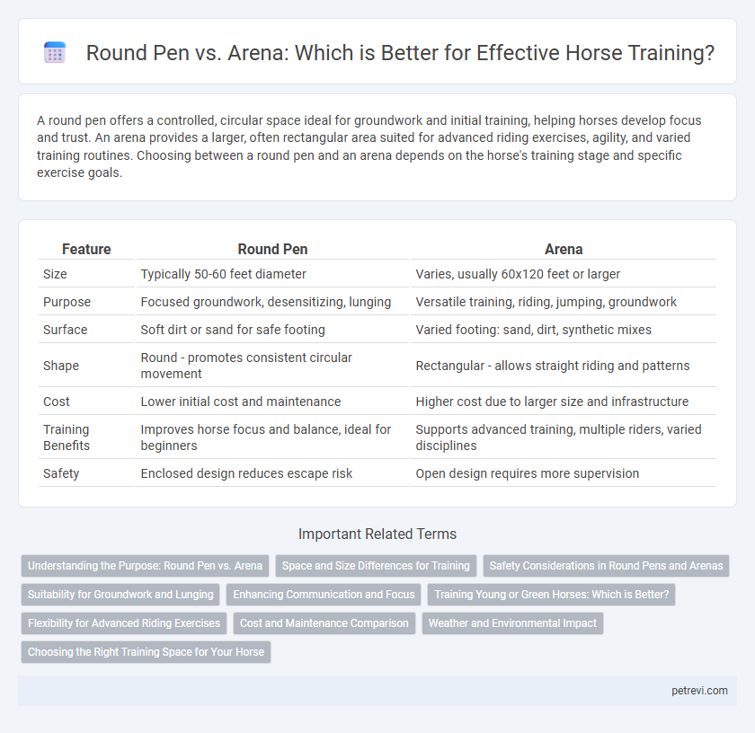 Round Pen vs. Arena: Which is Better for Effective Horse Training?