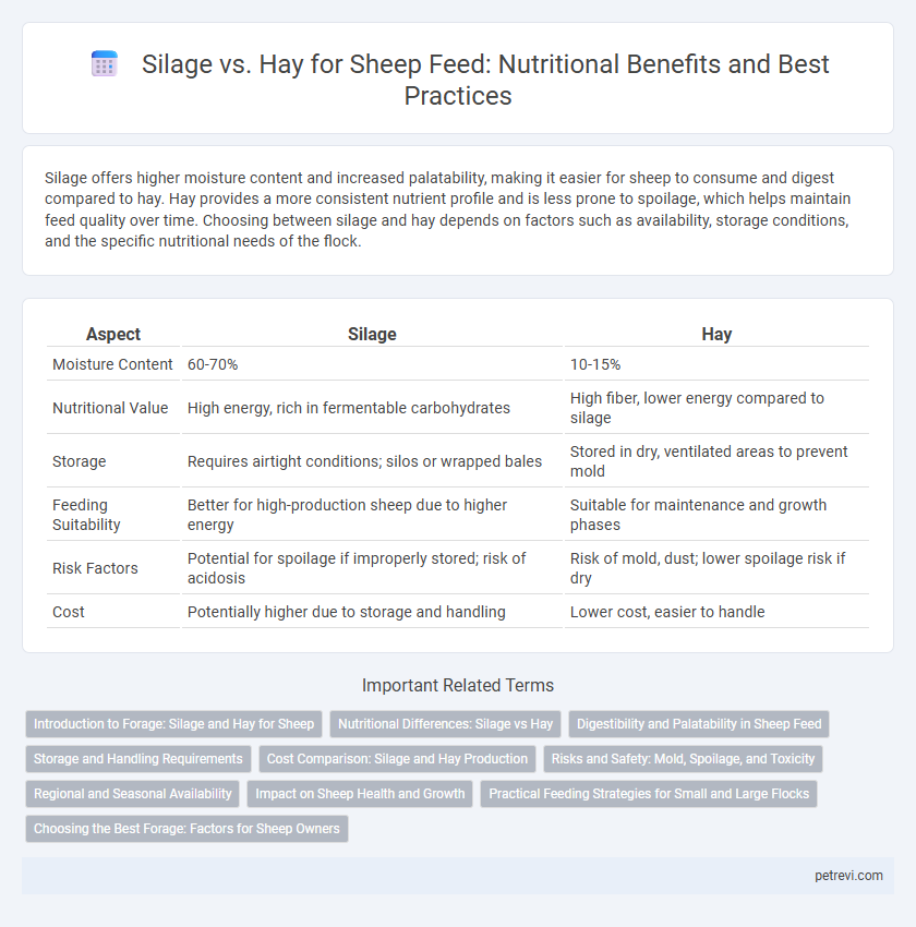 Silage vs. Hay for Sheep Feed: Nutritional Benefits and Best Practices