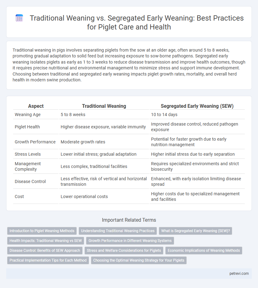 Traditional Weaning vs. Segregated Early Weaning: Best Practices for Piglet Care and Health