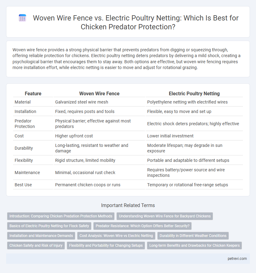 Woven Wire Fence vs. Electric Poultry Netting: Which Is Best for Chicken Predator Protection?